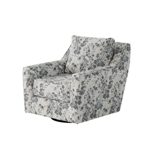 Southern Home Furnishings - Freesia Denim Swivel Glider Chair in Blue - 67-02G-C Freesia Denim - GreatFurnitureDeal