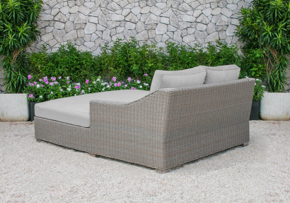 VIG Furniture - Renava Pismo Outdoor Beige Wicker Sunbed - VGATRABD-108-BGE - GreatFurnitureDeal