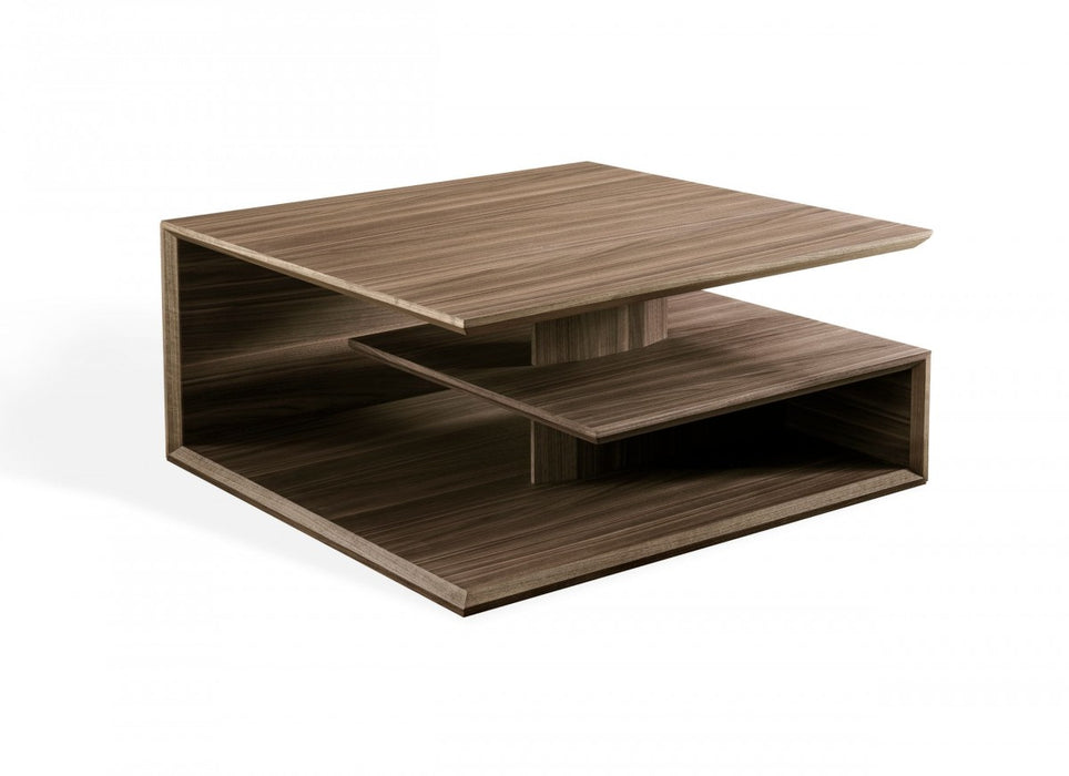 VIG Furniture - Modrest Raelynn Modern Walnut Coffee Table - VGHB376E-WAL-CT - GreatFurnitureDeal