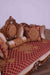 European Furniture - Raffaello III 4 Piece Luxury Living Room Set in Red & Gold - 41022-SL2C - GreatFurnitureDeal