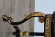 European Furniture - Raffaello Coffee Table in Black & Antique Dark Gold Leaf - 41024-CT