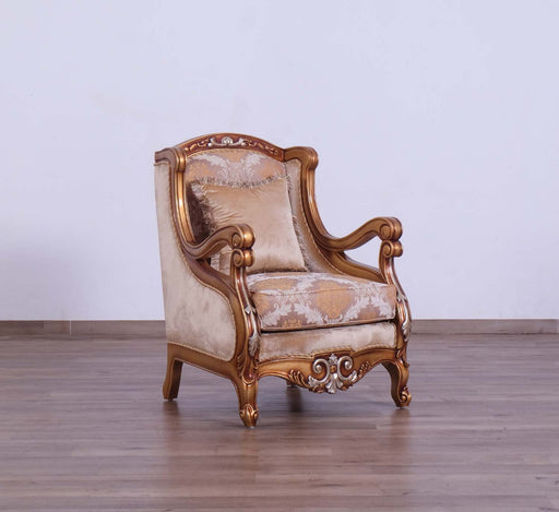 European Furniture - Raffaello Chair in Beige Gold - 41026-C - GreatFurnitureDeal