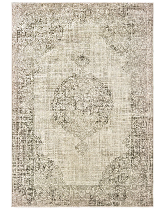 Oriental Weavers - Raleigh Ivory/ Grey Area Rug - 099D5 - GreatFurnitureDeal