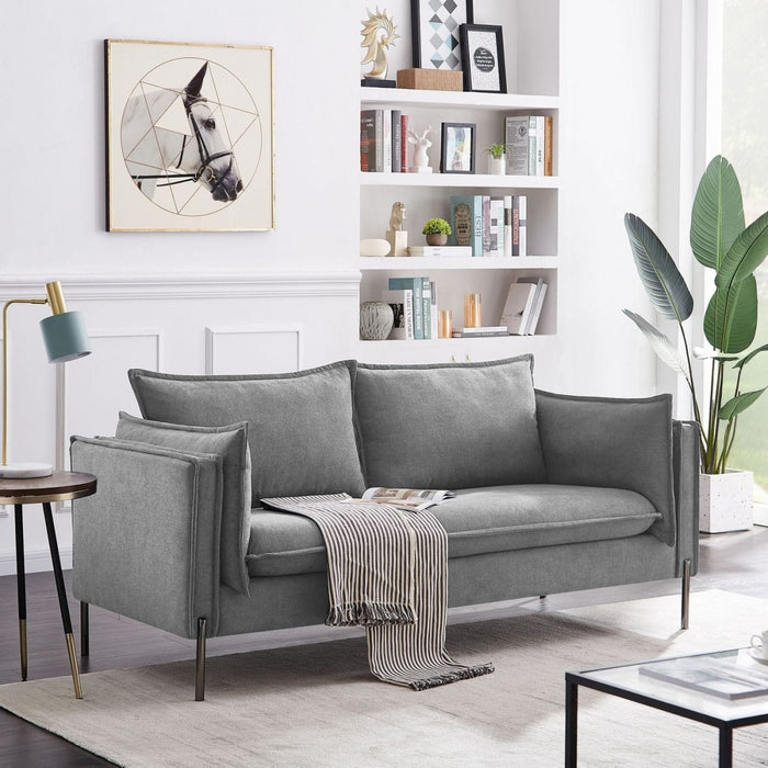 VIG Furniture - Divani Casa Randolf Modern Grey Loveseat - VGKNK8580-MGRY-L