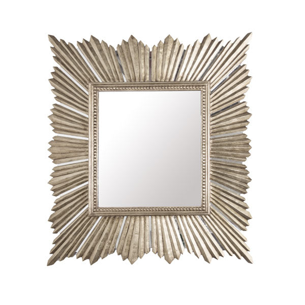 Worlds Away - Extra Large Raymond Mirror In Champagne Leaf - RAYMOND SL - GreatFurnitureDeal