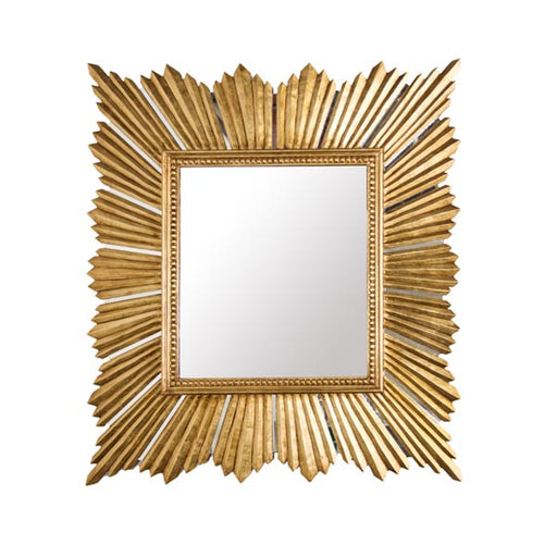 Worlds Away - Extra Large Raymond Mirror In Gold Leaf - RAYMOND GL - GreatFurnitureDeal