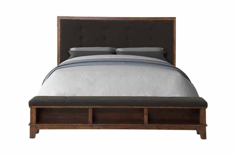 Myco Furniture - Robert 6 Piece King Bedroom Set in Cherry - RB400-K-6SET - GreatFurnitureDeal