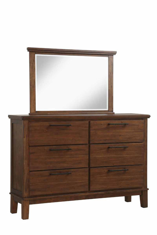 Myco Furniture - Robert Dresser with Mirror in Cherry - RB400-DR-M - GreatFurnitureDeal