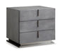VIG Furniture - Modrest Buckley Modern Cracked Grey 2-Drawer Nightstand - VGVC-N2003-GRY - GreatFurnitureDeal
