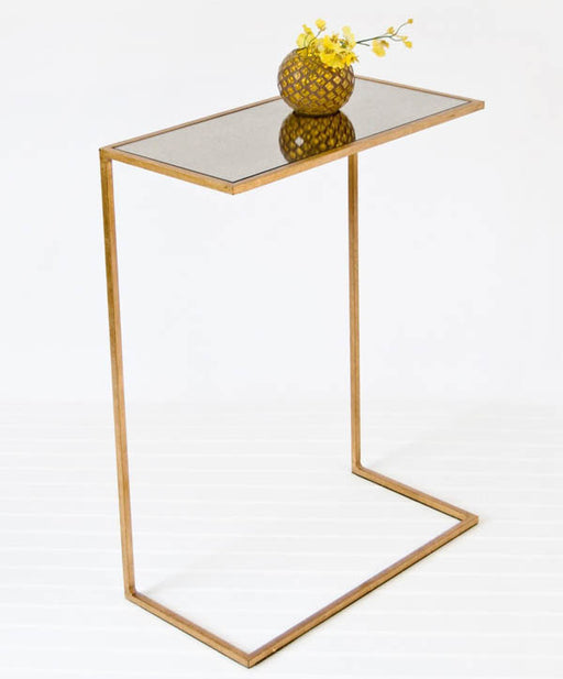 Worlds Away - Rico Cigar Table In Gold Leaf - RICO