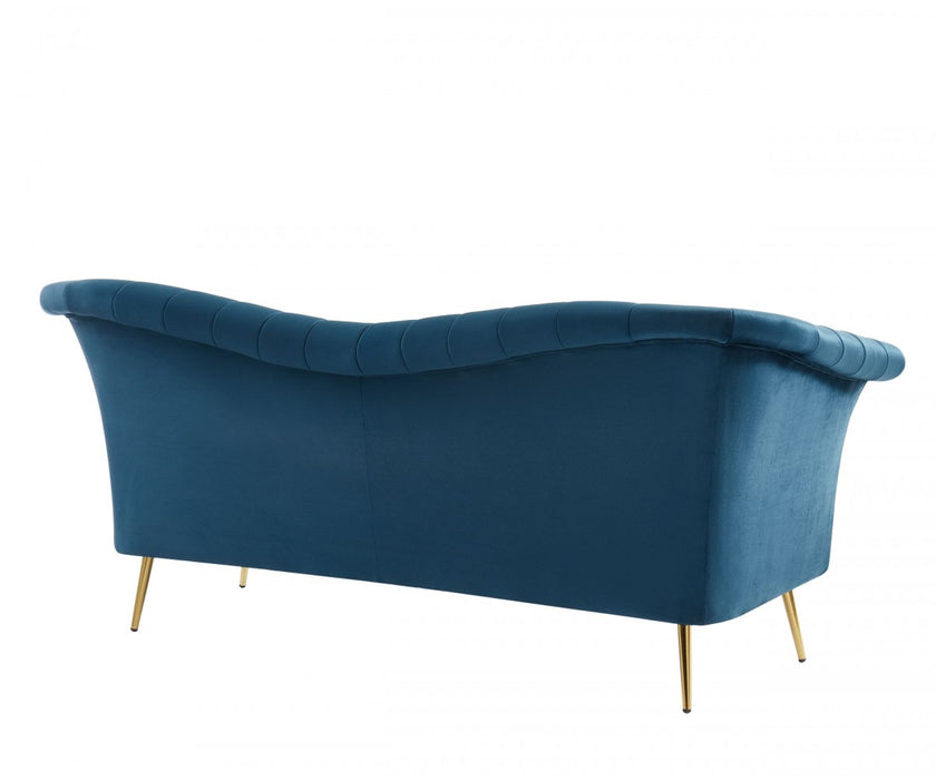 VIG Furniture - Divani Casa Rilo - Modern Blue Fabric Sofa - VGHCJYM2028-BLUE
