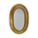 Worlds Away - Oval Starburst Mirror In Gold Leaf - RITA G - GreatFurnitureDeal