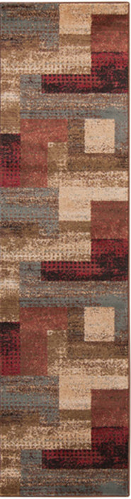 Surya Rugs - Riley Red, Brown Area Rug - RLY5004 - 2' x 7'5" - GreatFurnitureDeal