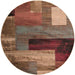 Surya Rugs - Riley Red, Brown Area Rug - RLY5004 - 8' Round - GreatFurnitureDeal