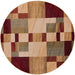 Surya Rugs - Riley Red, Brown Area Rug - RLY5006 - 8' Round - GreatFurnitureDeal