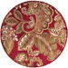 Surya Rugs - Riley Red, Brown Area Rug - RLY5020 - 8' Round