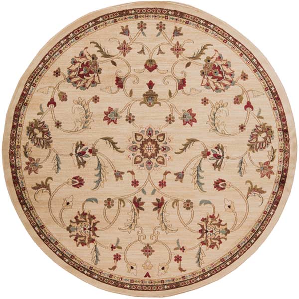 Surya Rugs - Riley Neutral, Brown Area Rug - RLY5026 - 8' Round - GreatFurnitureDeal