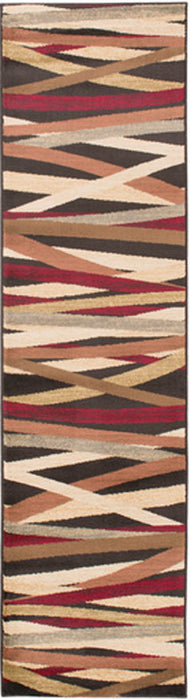 Surya Rugs - Riley Red, Brown Area Rug - RLY5057 - 2' x 7'5" - GreatFurnitureDeal