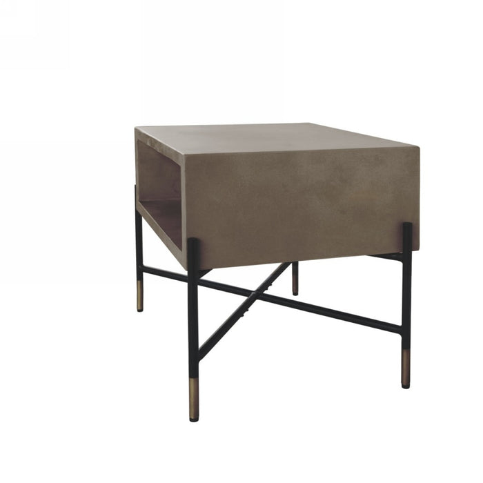 VIG Furniture - Modrest Walker Modern Concrete & Metal Coffee Table - VGLBROKY-CF63 - GreatFurnitureDeal