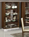 ESF Furniture - Roma 2-Door Curio Walnut - ROMA2DOORCHINAWALNUT