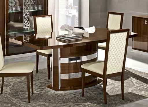 ESF Furniture - Roma Dining Table with 18" Extension in Walnut - ROMATABLEWALNUT - GreatFurnitureDeal