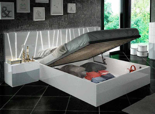 ESF Furniture - Ronda Salvador Storage Platform Queen Bed - RONDASSPQB - GreatFurnitureDeal