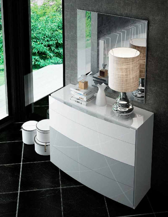 ESF Furniture - Ronda Dali Single Dresser with Mirror - RONDASDM - Dresser Mirror