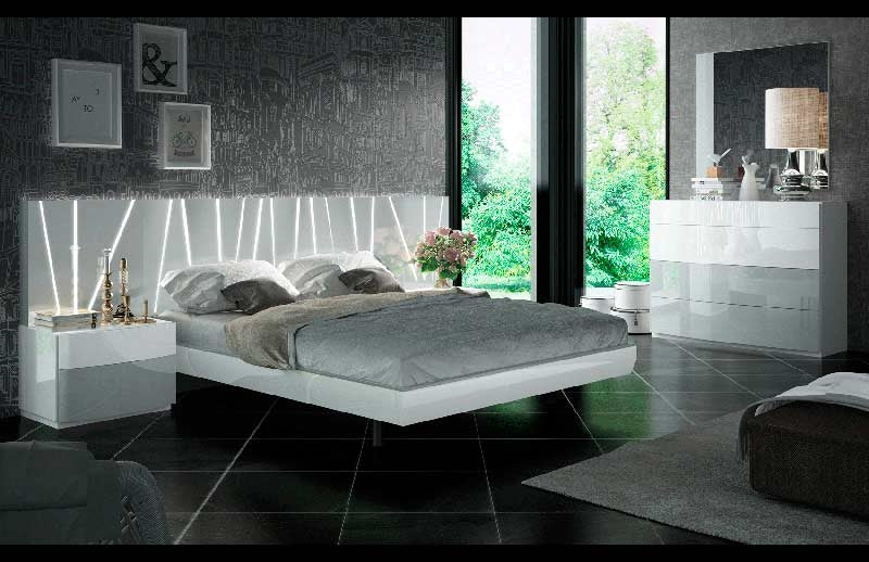 ESF Furniture - Ronda Salvador 7 Piece Queen Bedroom Set - RONDASQB-7SET - Bedroom Set