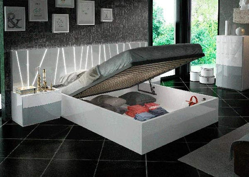 ESF Furniture - Ronda Salvador 7 Piece Storage Platform Queen Bedroom Set - RONDASSPQB-7SET