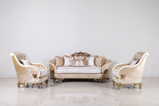European Furniture - Rosabella 3 Piece Living Room Set - 36031-S2C - GreatFurnitureDeal