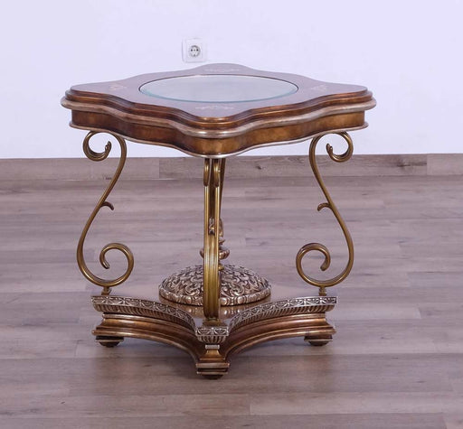 European Furniture - Rosella Luxury End Table in Parisian Bronze - 44697-ET - GreatFurnitureDeal