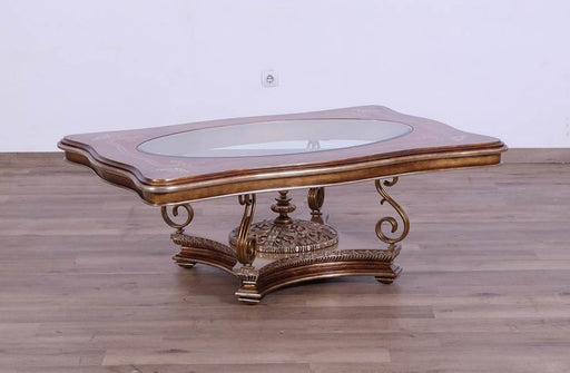 European Furniture - Rosella Luxury Coffee Table in Parisian Bronze - 44697-CT