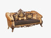 European Furniture - Rosella 2 Piece Luxury Sofa Set in Black and Parisian Bronze - 44697-SC - GreatFurnitureDeal