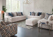 Franklin Furniture - Rowan Stationary 4 Piece Living Room Set in Orlando Snow - 95340-20-88-18-3900-09