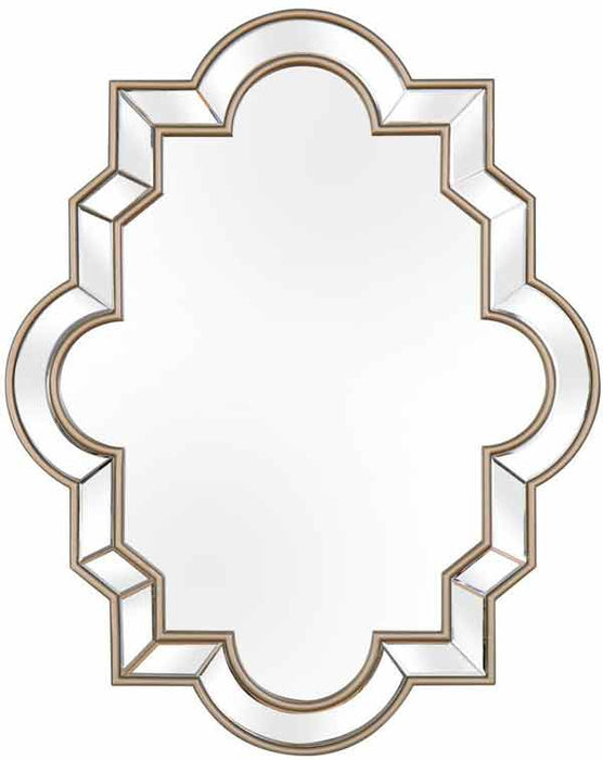 Myco Furniture - Rosina Wall Mirror in Champagne - RS917 - GreatFurnitureDeal