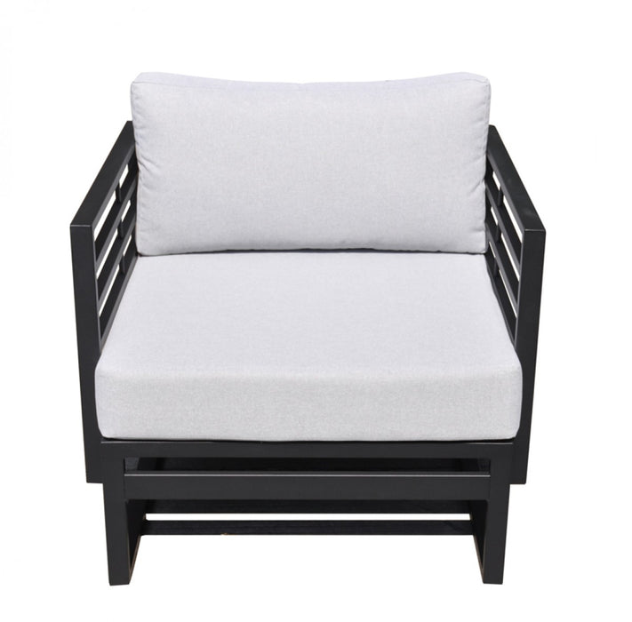 VIG Furniture - Renava Wharf Outdoor Grey & Black Sofa Set - VGGES0273