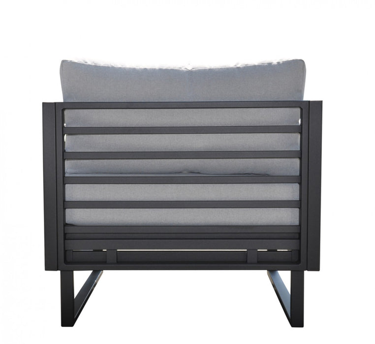 VIG Furniture - Renava Wharf Outdoor Grey & Black Sofa Set - VGGES0273