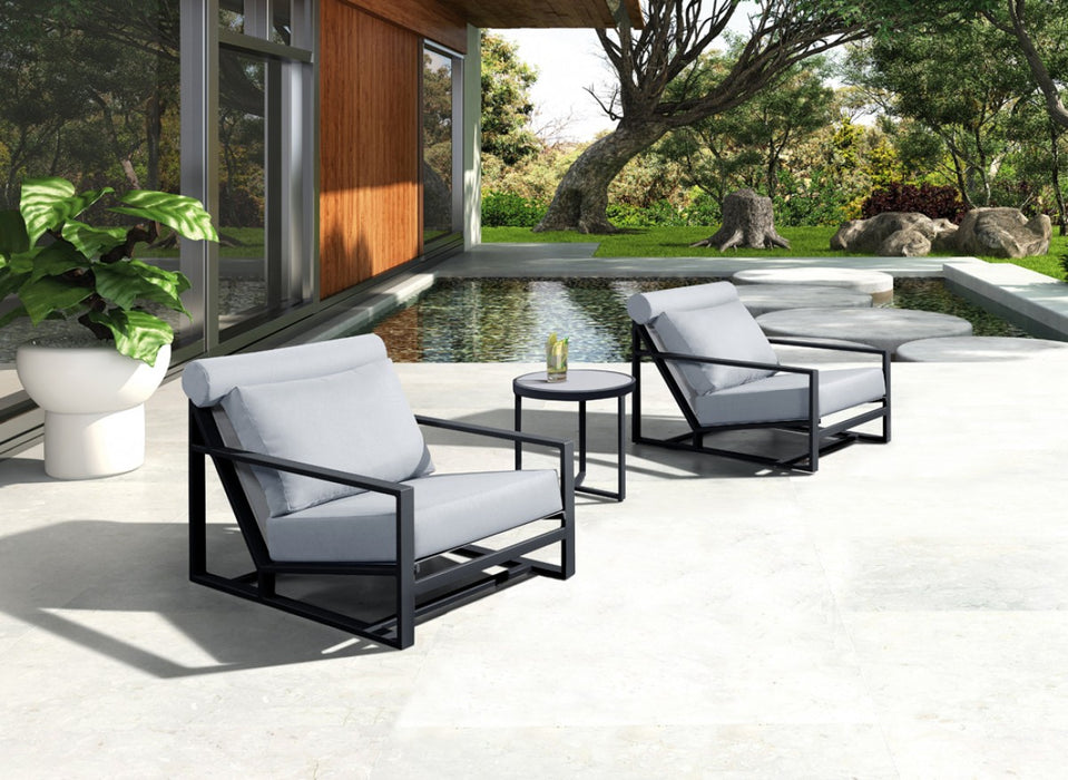 VIG Furniture - Renava Boardwalk Outdoor Grey Lounge Chair Set - VGGES0278-GRY