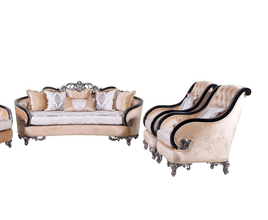 European Furniture - Rosabella 2 Piece Sofa Set - 35022-SC