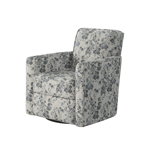 Southern Home Furnishings - Freesia Denim Swivel Glider Chair in Blue - 402G-C Freesia Denim - GreatFurnitureDeal