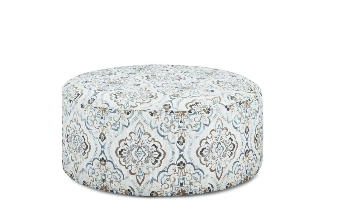 Southern Home Furnishings - 140 Glenville Cascade Cocktail Ottoman in Multi - 140 Glenville Cascade Cocktail Ottoman - GreatFurnitureDeal
