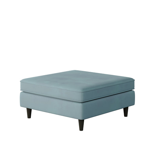 Southern Home Furnishings - Bella Skylight 38" Square Cocktail Ottoman in Blue - 170-C Bella Skylight - GreatFurnitureDeal