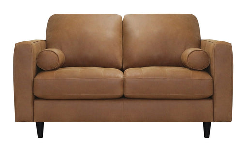Mariano Italian Leather Furniture - Sabrina Loveseat in Tan - SABRINA-L4004 - GreatFurnitureDeal