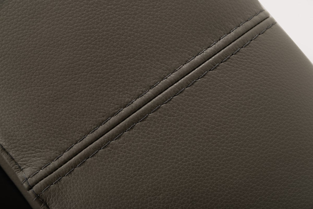 VIG Furniture - Estro Salotti Sacha Modern Dark Grey Leather Reversible Sofa Bed Sectional w- Storage - VGNTSACHA-C611
