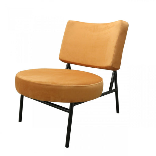 VIG Furniture - Modrest Sami Modern Orange Velvet Accent Chair - VGSWSAC356-OR - GreatFurnitureDeal
