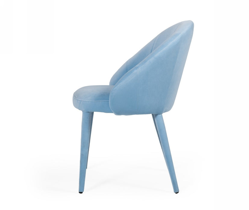 VIG Furniture - Modrest Sanders - Modern Blue Dining Chair - VGEU-MC-9193CH-A