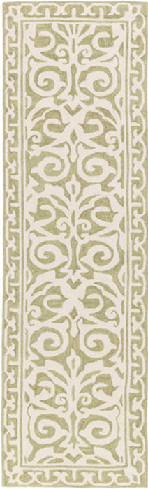 Surya Rugs - Samual Green, Neutral Area Rug - SAU1100 - 2'6" x 8' - GreatFurnitureDeal