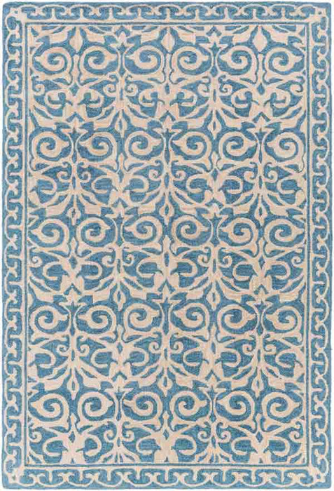 Surya Rugs - Samual Blue, Brown Area Rug - SAU1102 - 4' x 6' - GreatFurnitureDeal