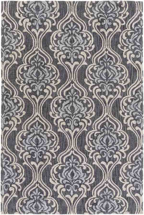 Surya Rugs - Samual Black, Gray Area Rug - SAU1104 - 4' x 6' - GreatFurnitureDeal