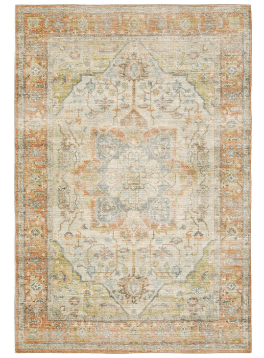 Oriental Weavers - Savoy Orange/ Blue Area Rug - 28101